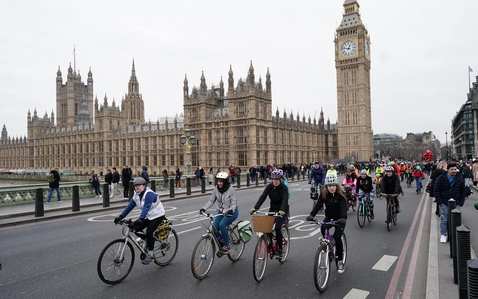 Cycle journeys in London have increased by 20 per cent since Covid