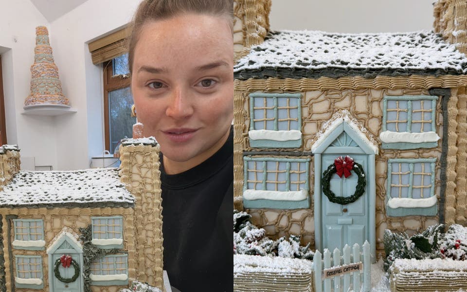 Baker goes viral on TikTok after making cottage from The Holiday into cake