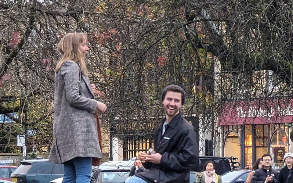 Couple ‘shocked’ after proposal photos go viral in hunt on X