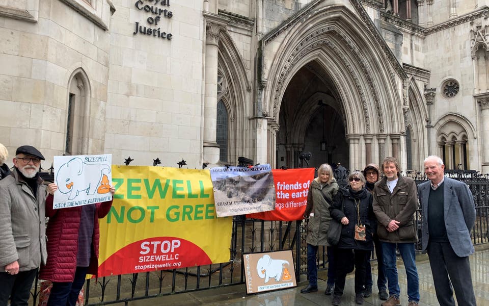 Protest group opposed to new Sizewell nuclear plant loses appeal