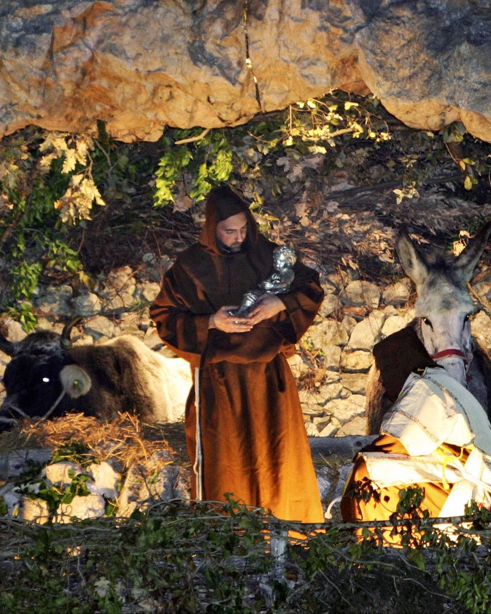 It is the Christmas meme of memes, but not like you know it: all hail the Nativity, invented by St Francis