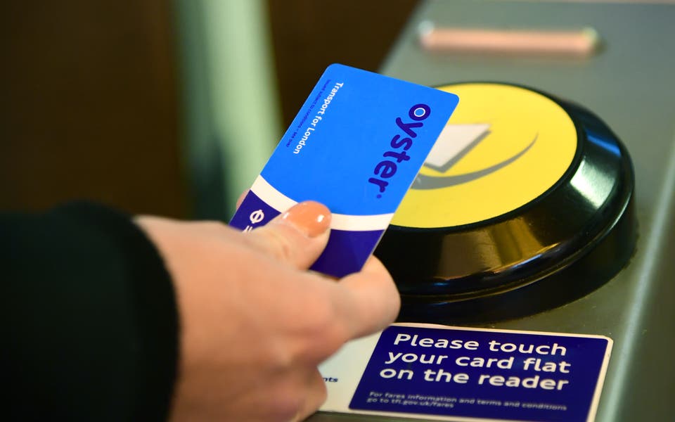 Figures show total money held on Oyster cards carrying dust