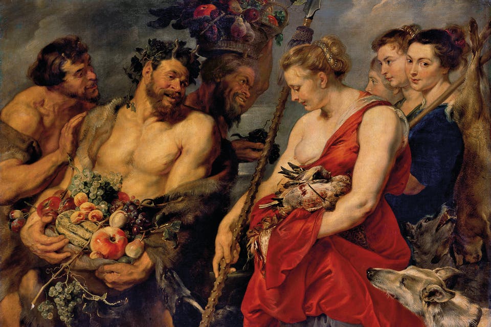 <p>Peter Paul Rubens and Frans Snyders, Diana Returning from the Hunt, c. 1623 </p>