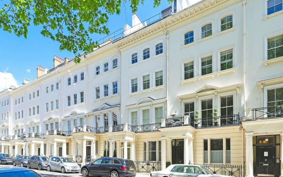 Very rare full Knightsbridge house with underground mews link for sale