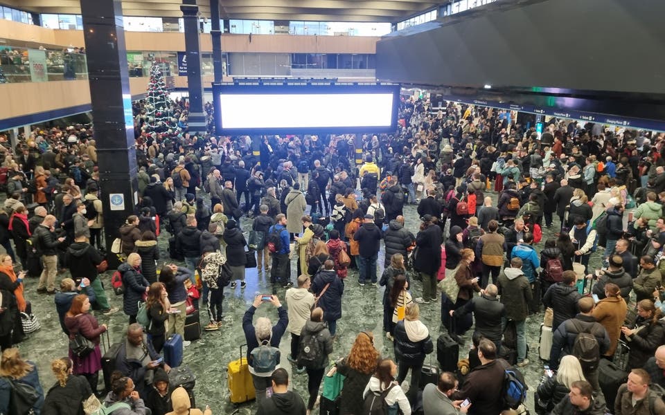 London travel chaos as Euston services cancelled and last minute strike hits Eurostar