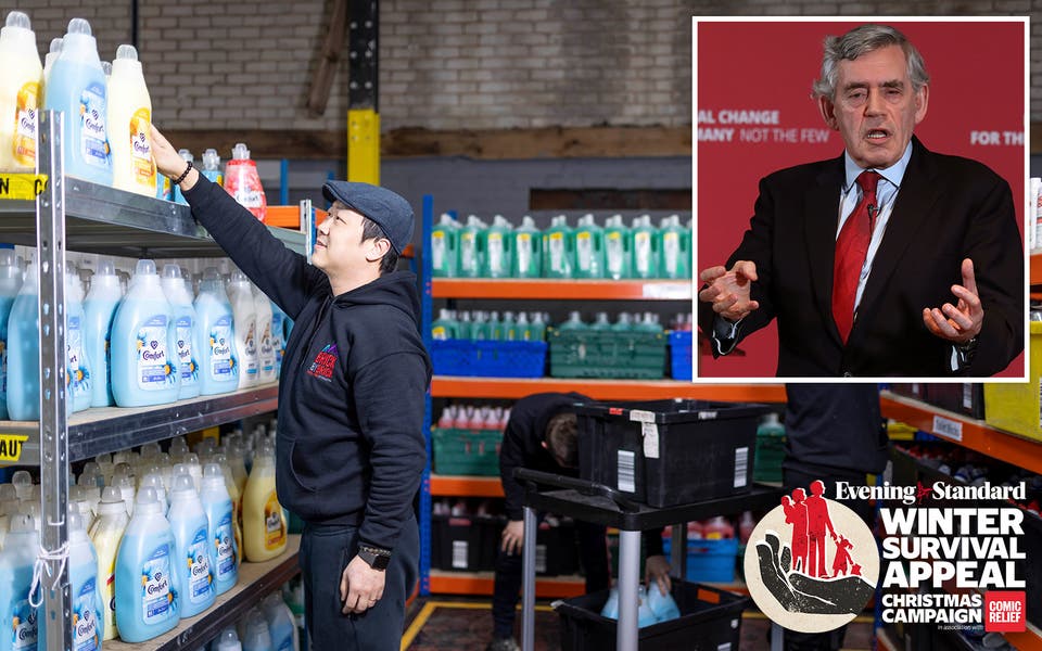 Winter Survival Appeal: Gordon Brown harnesses might of Amazon to help families fight poverty